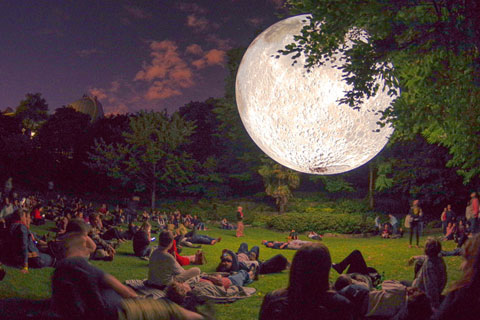 Museum of the Moon at The Old Royal Observatory Gardens, Greenwich Park